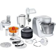 (EOL) Robot de bucătărie planetar BOSCH Serie 4 MUM5 MUM58259, 1000W (7 trepte) Vas 3.9l, Blender 1.25l, Alb-Argintiu