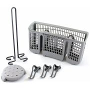 Set accesorii mașină spălat vase BOSCH Dishwashing Rinse Aid SMZ5000 - 00468164, Suport pentru sticle, Cap de pulverizare pentru curățarea tăvilor, Coș suplimentar 