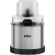 Râșniță de cafea și condimente BRAUN MQS270SI - AX22110049, Sistem EasyClick Plus, Din oțel inoxidabil, Bază/capac antiderapant, Fără BPA, Timpul maxim de operare 15 secunde, DW Safe, Stainless S