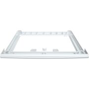 Kit de suprapunere BOSCH WTZ27410 - 00717525, Permite montarea uscătorului de rufe deasupra unei mașini de spălat (adâncime > 55cm)