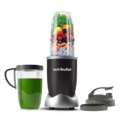 Blender nutribullet Pro 900 NB907B - 0C22300040, 900W, Lamă de extracție, Cană Colossal de 900ml, Amestecare uniformă, Design simplu și compact, Ușor de curățat, Fără BPA, Cablu 100cm, 4.69kg, Negru