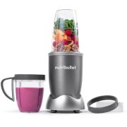 Blender nutribullet Original 600 NB606DG - 0C22300024, 600W, Lamă de extracție, Cană Tall de 700ml, Cană de 500ml, Amestecare uniformă, Design simplu și compact, Ușor de curățat, Fără BPA, Cablu 100cm, 2.86kg, Dark Grey