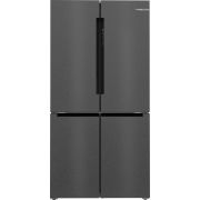 Combină frigorifică multi door BOSCH Seria 4 KFN96AXEA, 183x90.5cm, Oțel inoxidabil, Anti-Amprentă, Total No Frost, Neagră