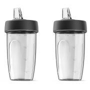 Set On-The-Go KENWOOD Blend-Xtract Sport KAH740PL - AW20010017, 2 căni sport 600ml din eastman Tritan, Capace detașabile, Lame inox detașabile